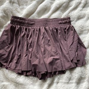 Cute flowy purple athletic shorts